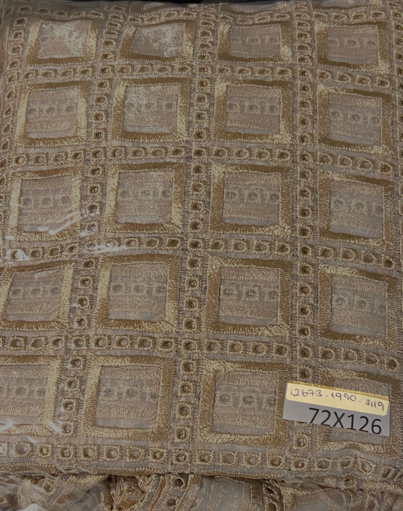 Tablecloth Embroidery "CouTou CouTou" 12673 on Sheer