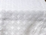 Tablecloth Embroidery "Ziller Petite" 12684 on White Satin