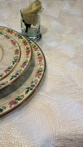 Table Linen Embroidery "Fingerprint" 15818.1960 on Taffeta