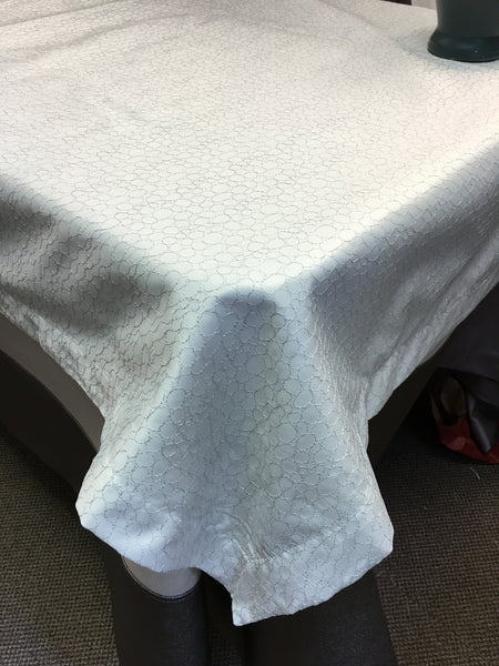 Table Linen Embroidery "Foam" 12690 on Satin