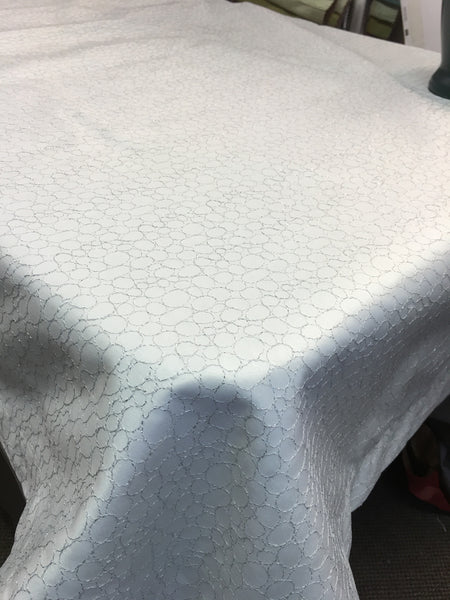 Table Linen Embroidery "Foam" 12690 on Satin