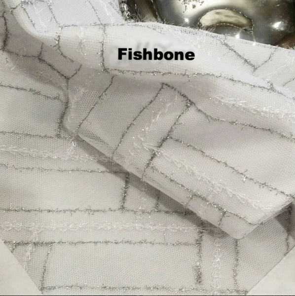 Table Linen Embroidery "Fishbone" h24318 with Liner