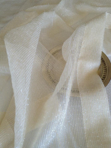 Table Linen Sheer 'Angelhair Stripes" c35226