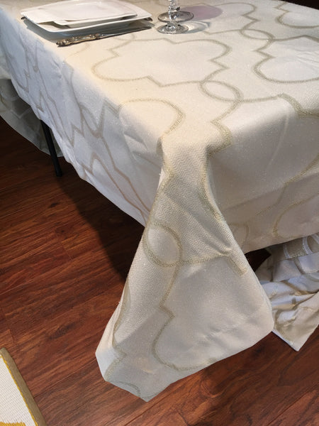 Tablecloth Jacquard "Trellis Angel Hair" 12633_9712