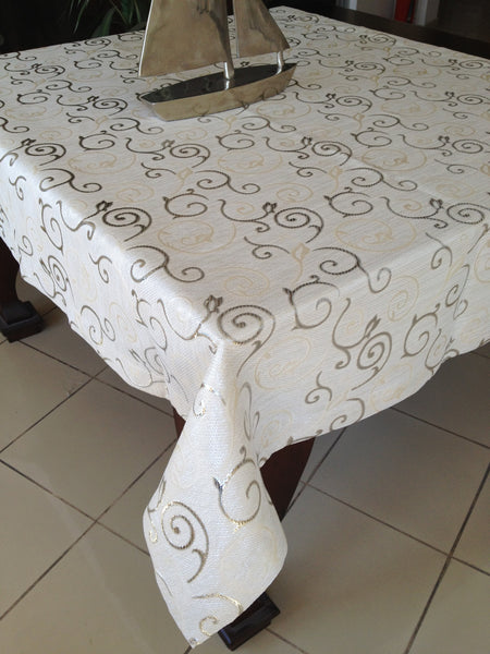 Tablecloth Jacquard "Old Swirls" sc3299